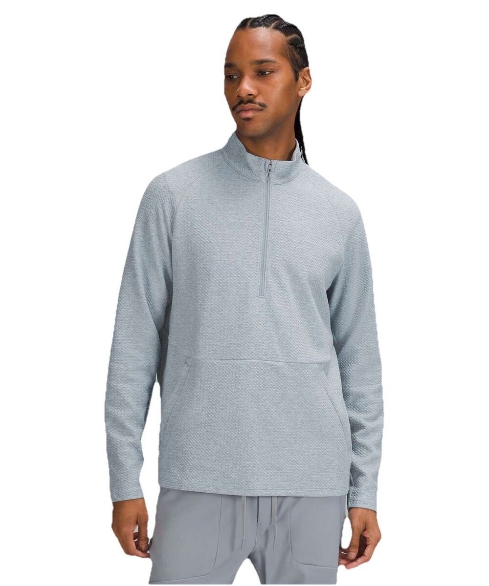 Lululemon Men’s Light Blue At Ease Long Sleeve 1/4 Zip XS